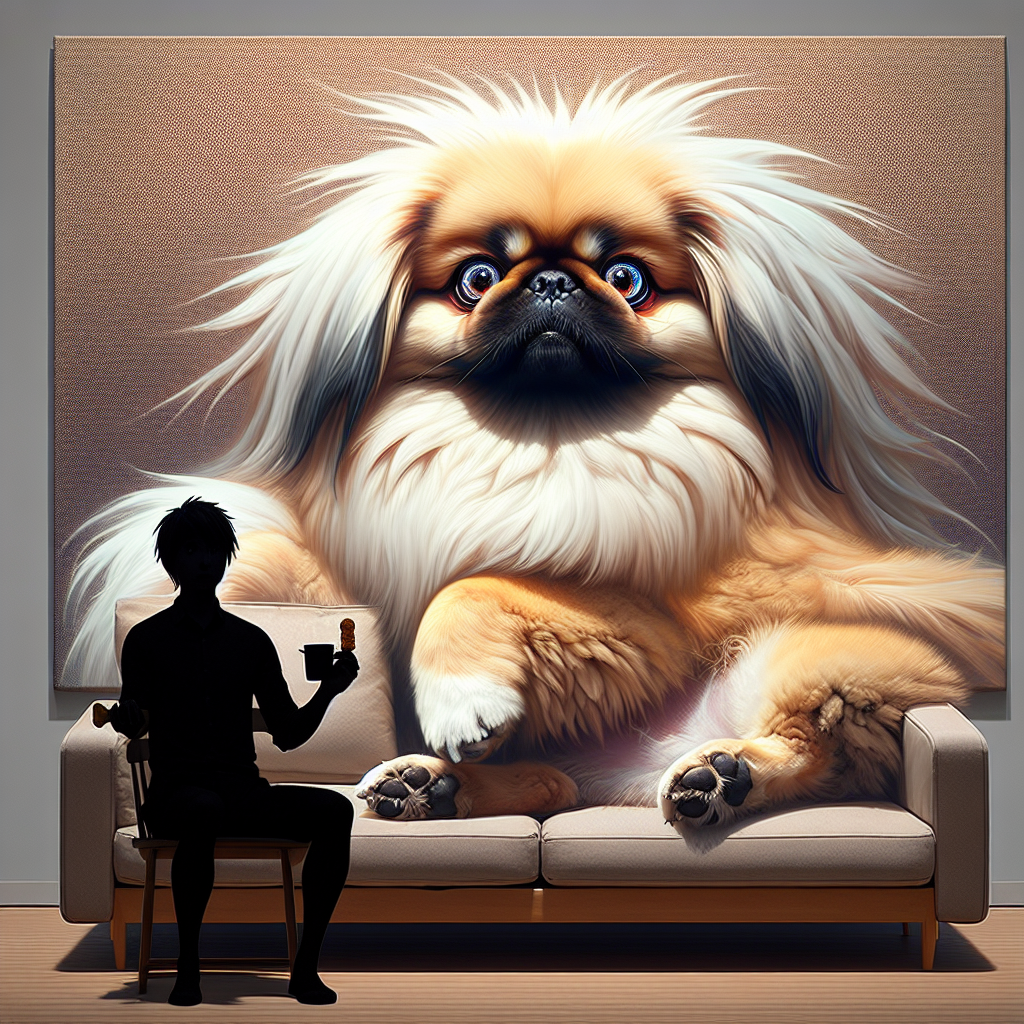 When Your Pekingese's Inner Anime Star Emerges