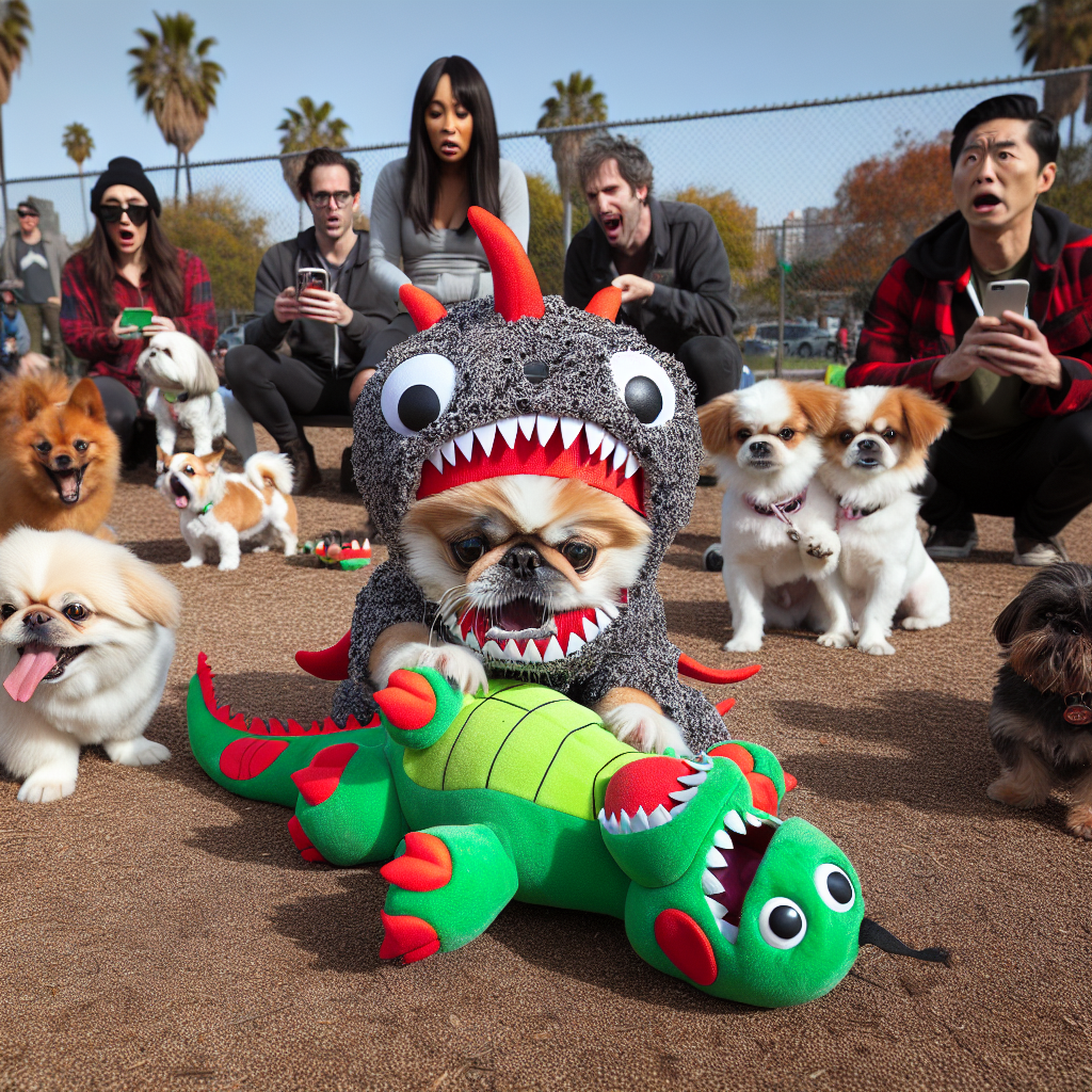 When Your Pekingese Channel's a Kaiju at the Dog Park