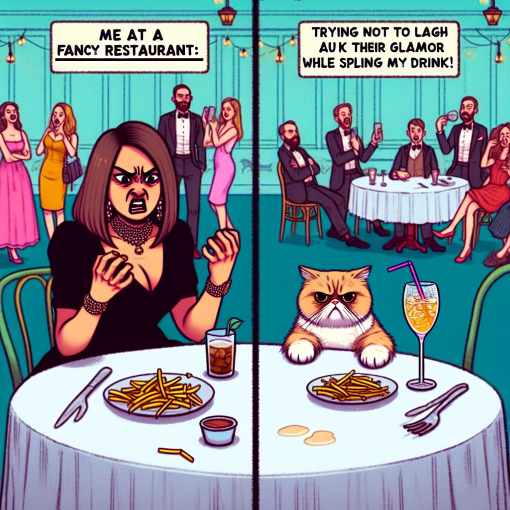 Celebrities Dining: Awkwardly Staring at My Cold Fries