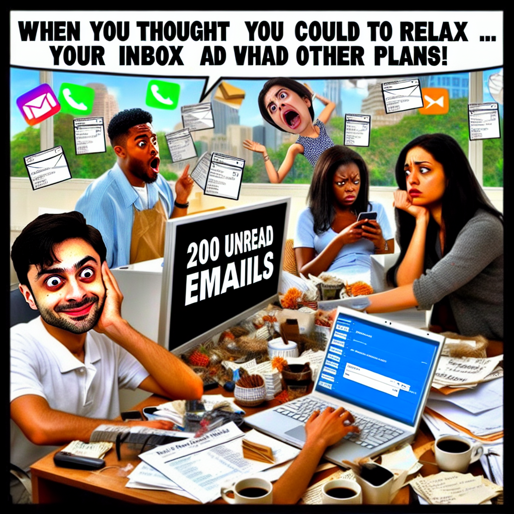 Monday Inbox Chaos: A Hilarious Work Meme