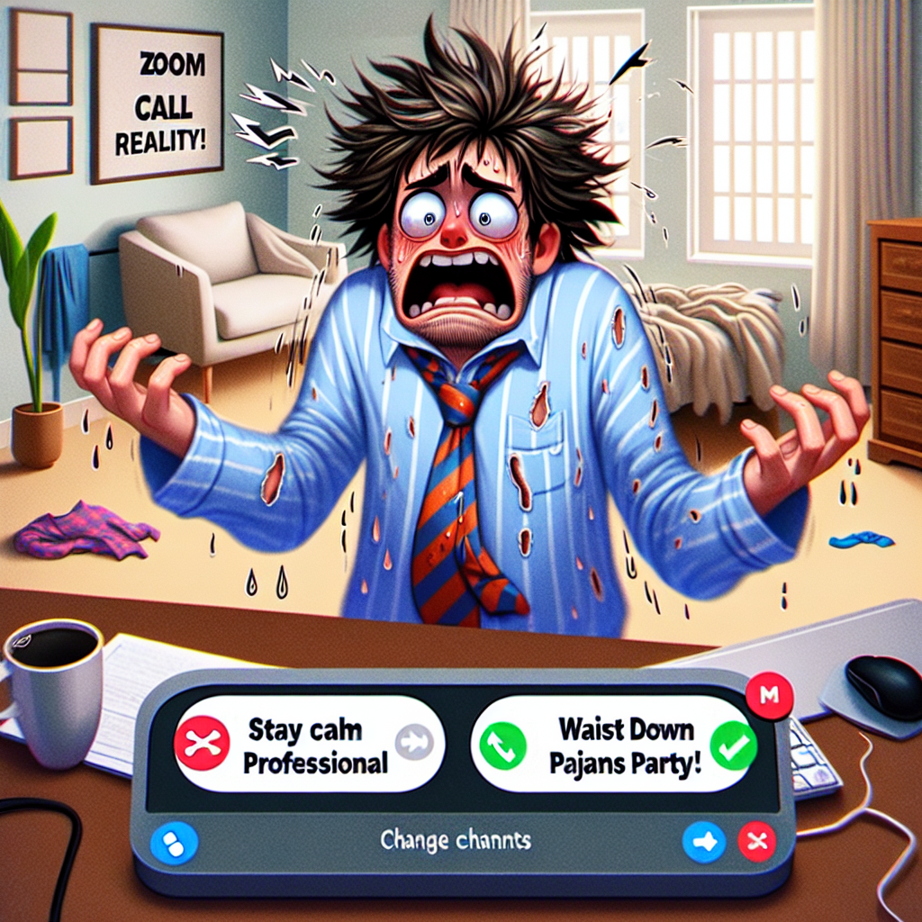 When You Forget to Get Dressed for the Zoom Meeting!