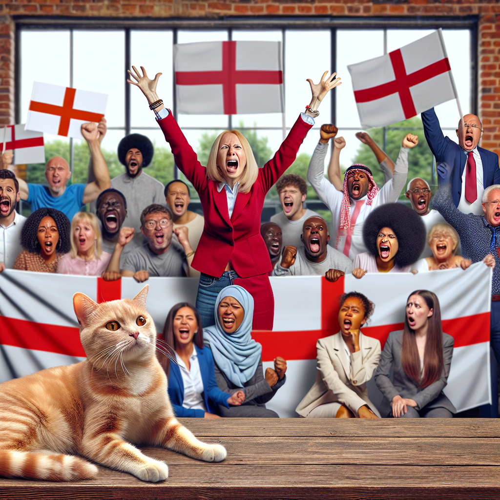 British Flag Wavers vs. Police: A Hilarious Showdown