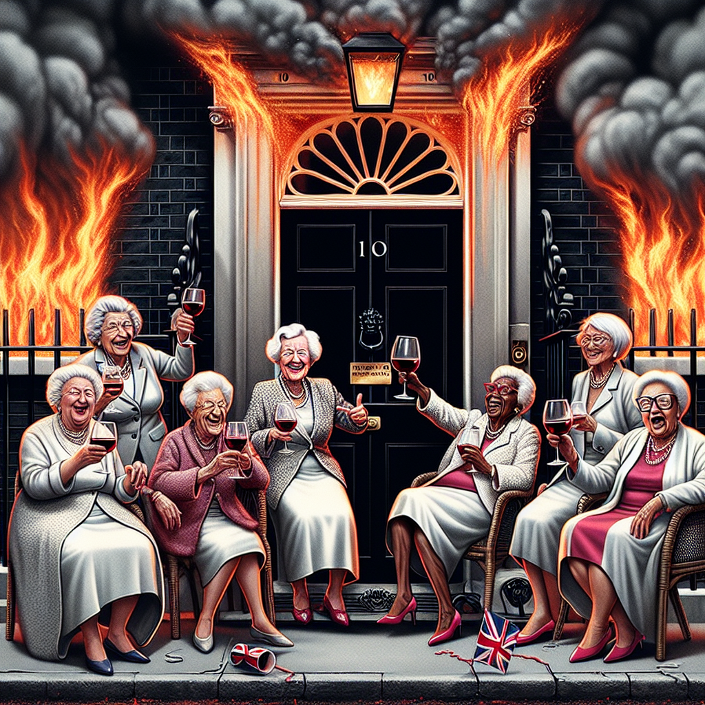 Flaming Wine Party at Number 10: A British Comedy