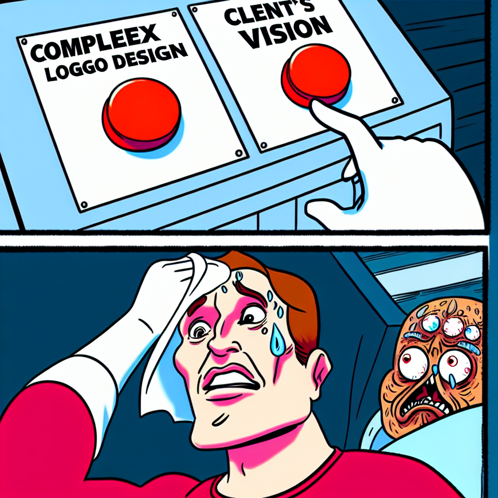 When Your Logo Design Goes Awry: A Relatable Meme Scenario