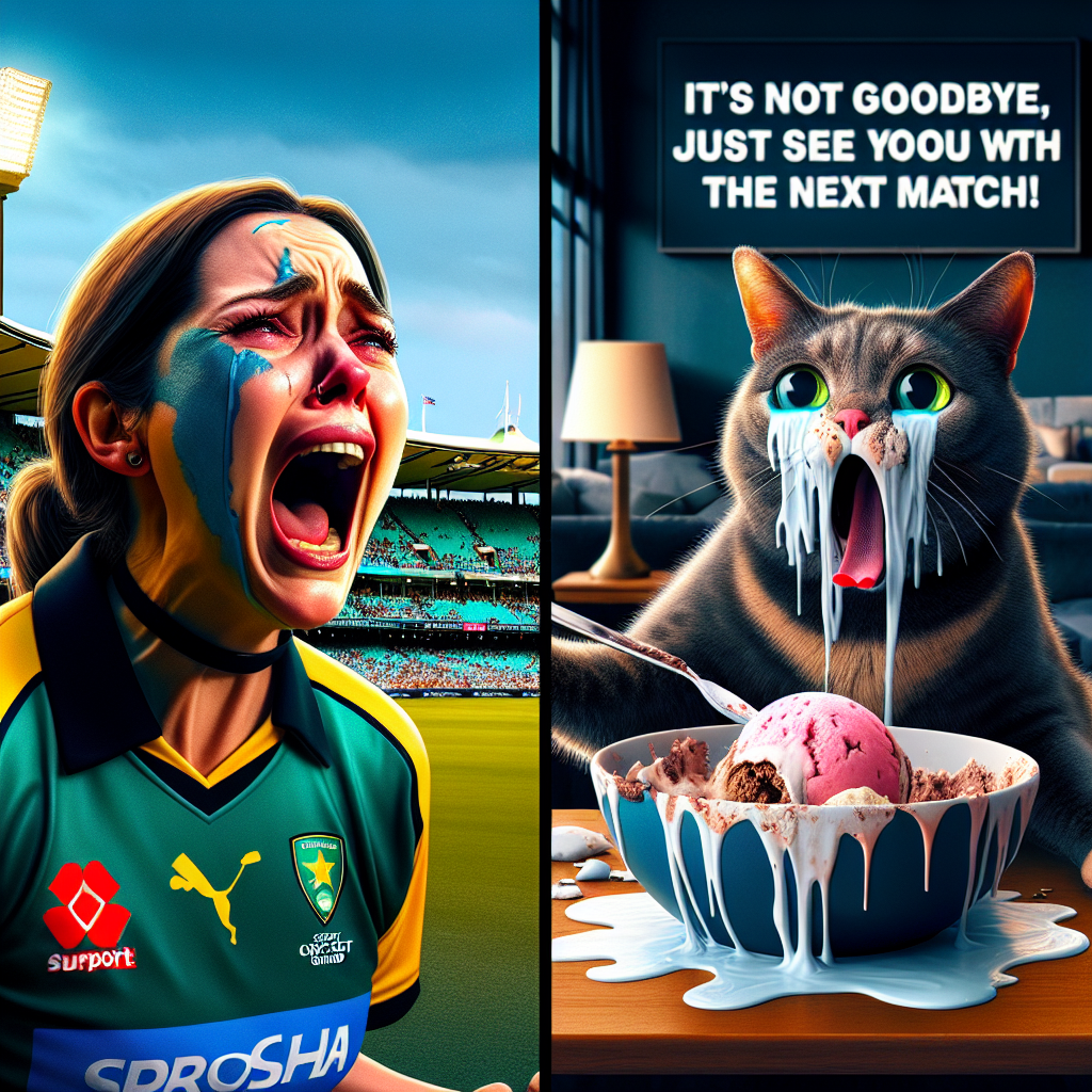 When You Realize It's a Farewell at the Cricket Ground