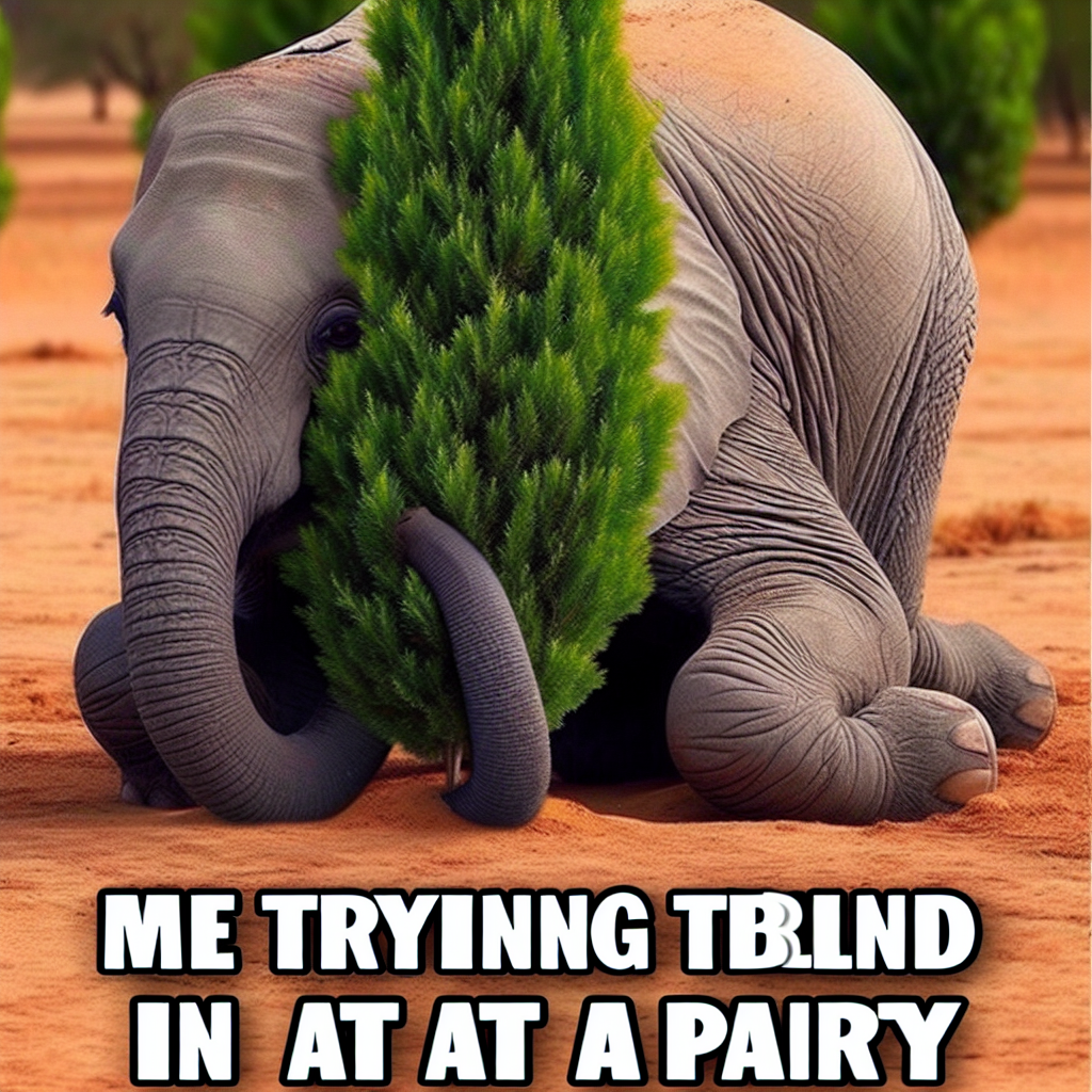 When the Elephant Covers the Tree: A Hilarious Parody