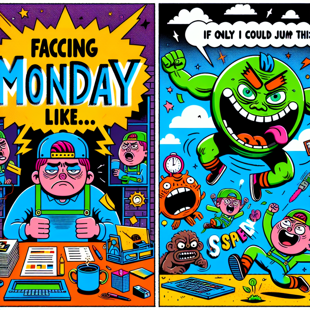 Mario vs. Mondays: A Classic Struggle