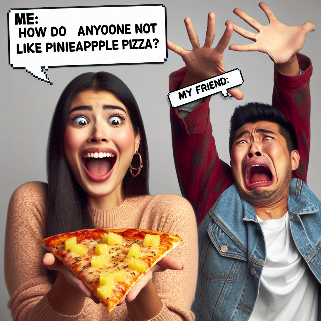 When Your Love for Pizza Meets a Strange Topping Choice