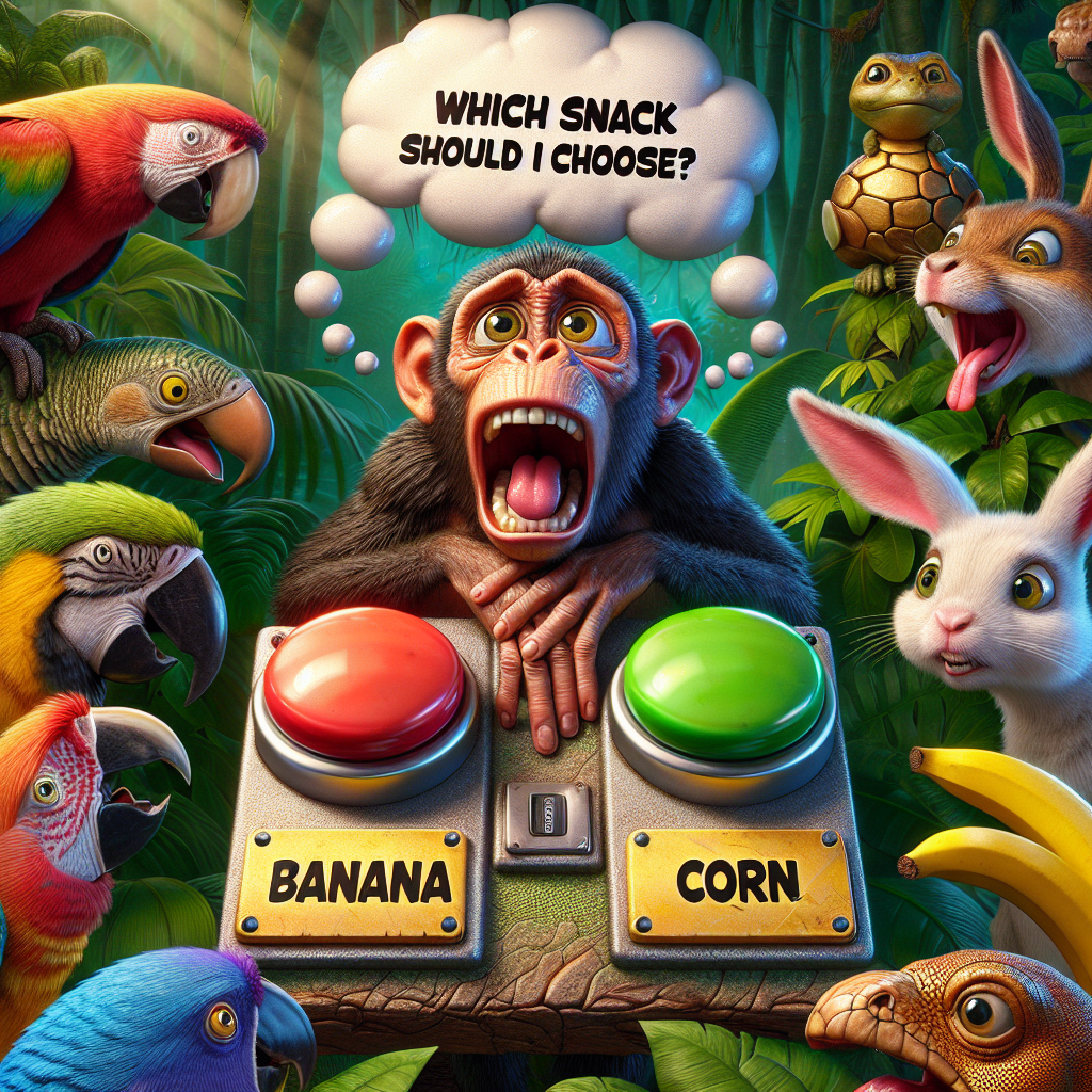 When Monkeys Face a Snack Dilemma: Banana vs Corn!