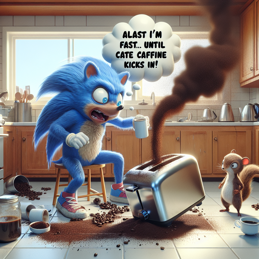 When Sonic Misses His Morning Coffee: A Speedy Mishap