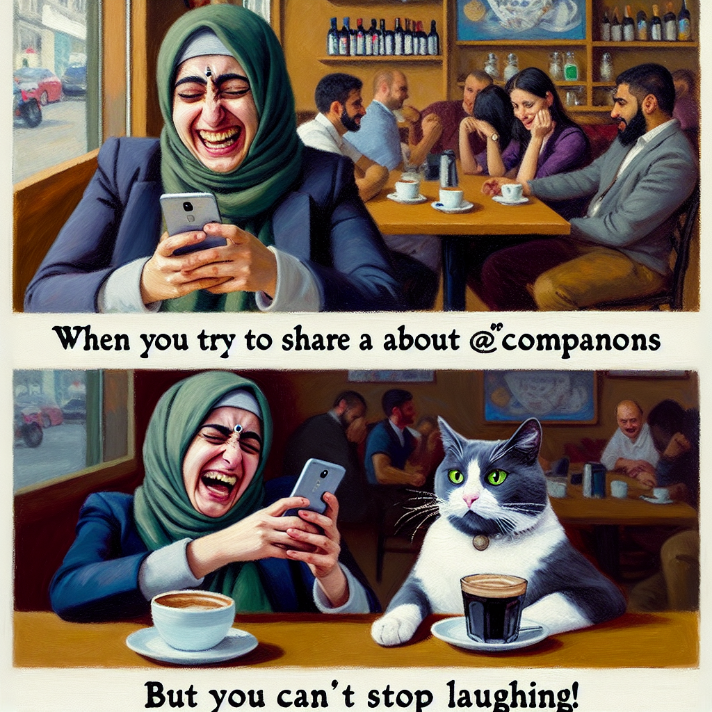 When You Try to Share a Meme but Can't Stop Laughing