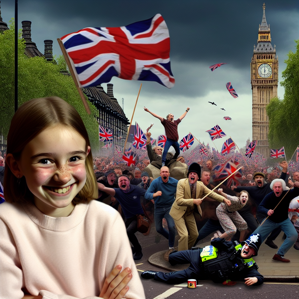 British Flag Fans vs. Police: A Hilarious London Showdown