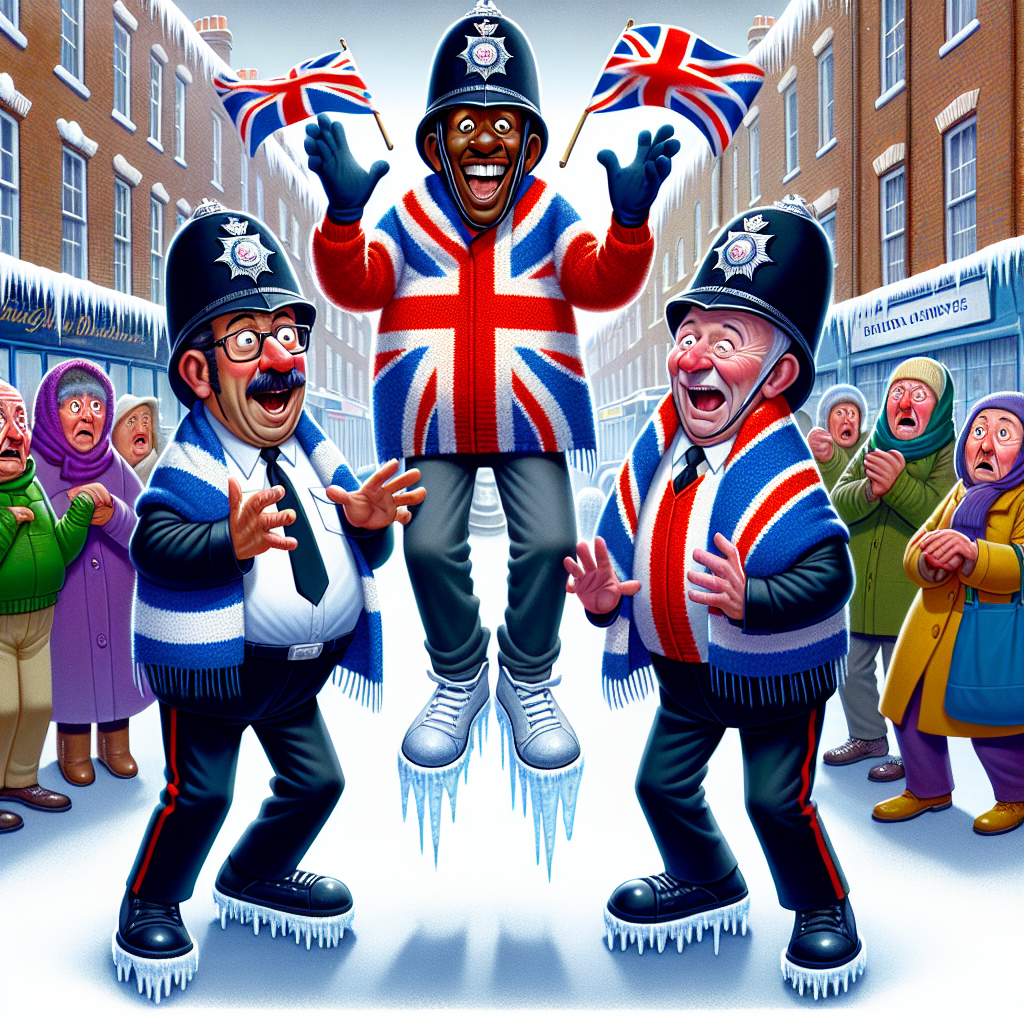 Elderly in Blankets While Police Juggle in London: A Humorous Take