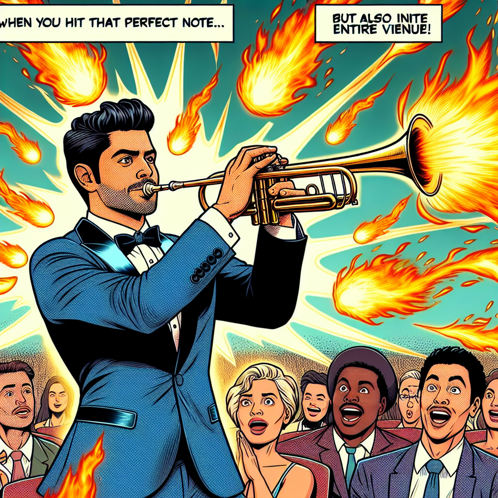 When Your Jazz Solo Takes a Fiery Turn