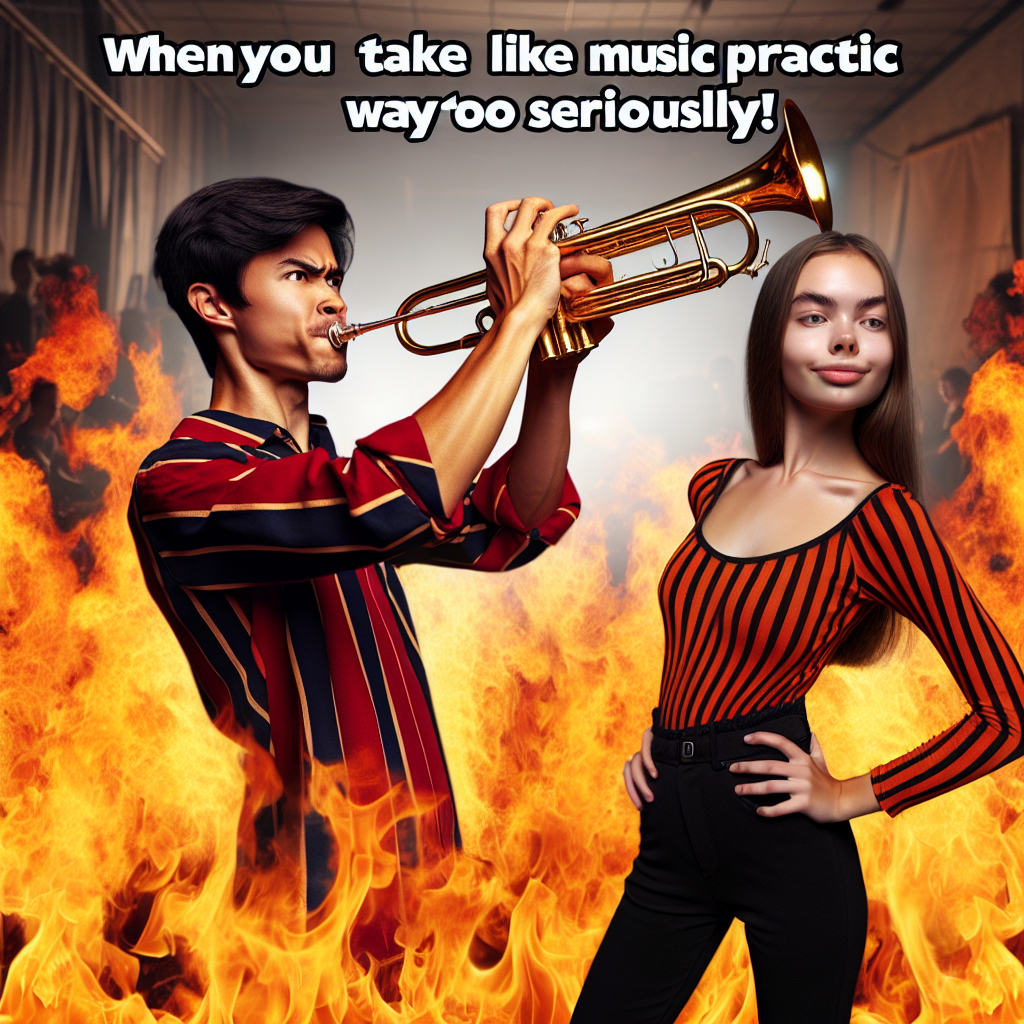 When Your Trumpet Skills Ignite the Crowd!