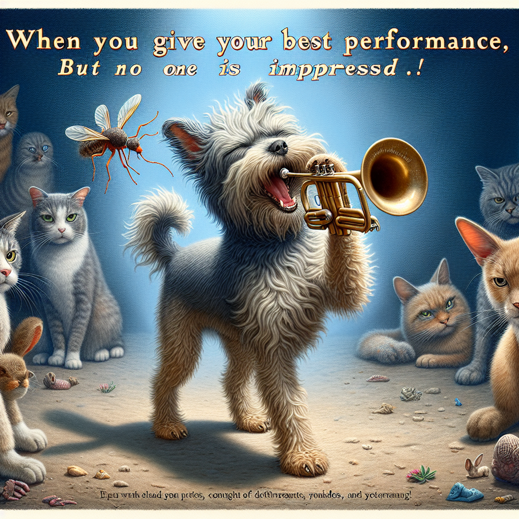 When Your Dog Tries to Join the Band... with a Flea Solo!