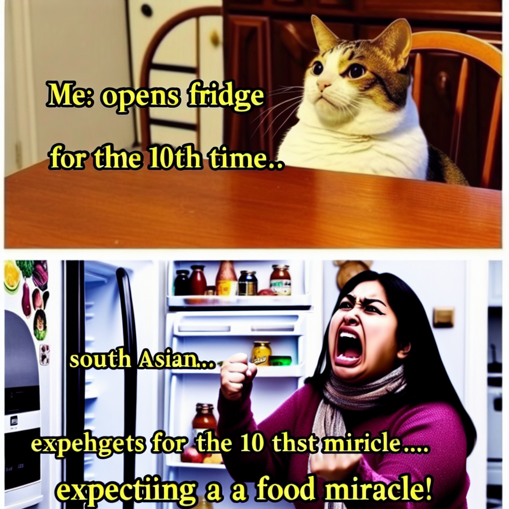 When the Fridge is a Disappointment: A Cat's Struggle