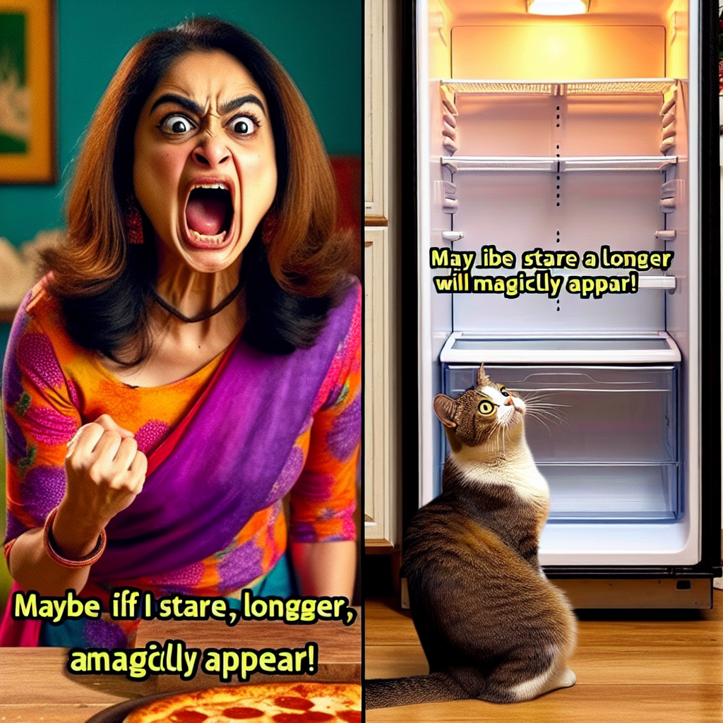 The Disappointed Cat and the Endless Fridge Search