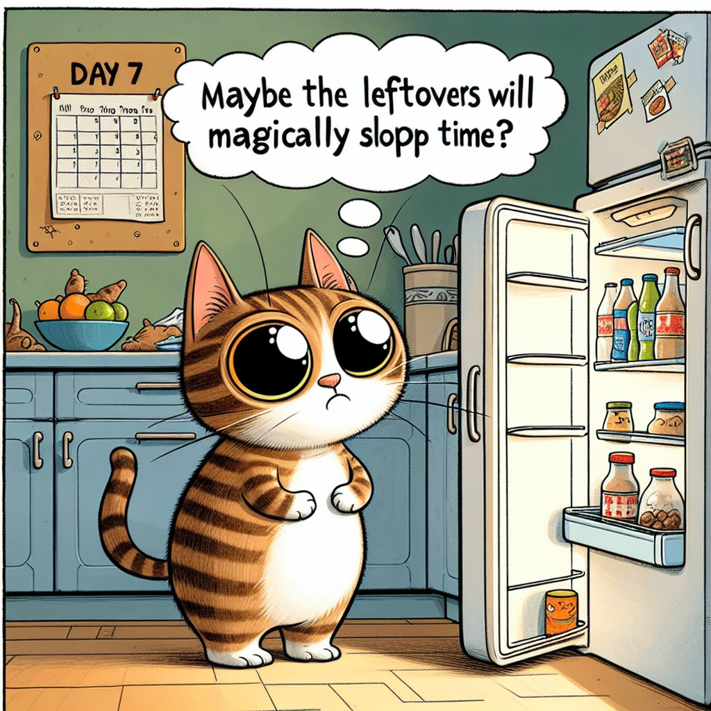 When the Fridge Remains an Empty Void: A Cat's Struggle