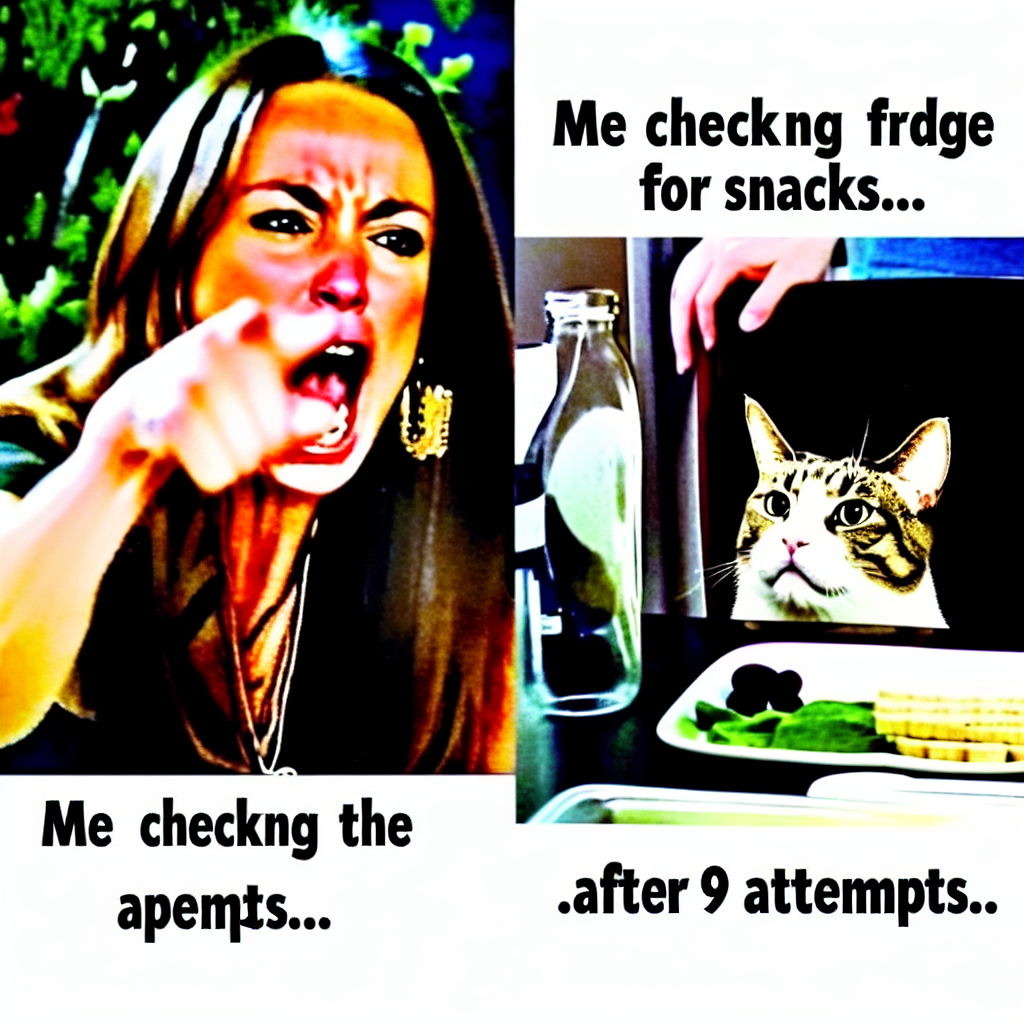 When the Fridge Disappoints: A Cat's Relatable Struggle