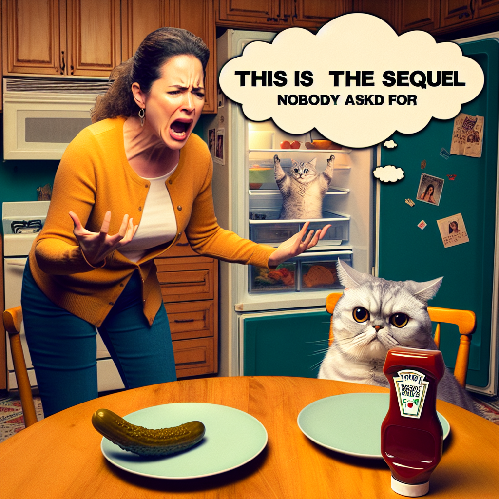 When the Fridge is a Disappointment: A Cat's Struggle