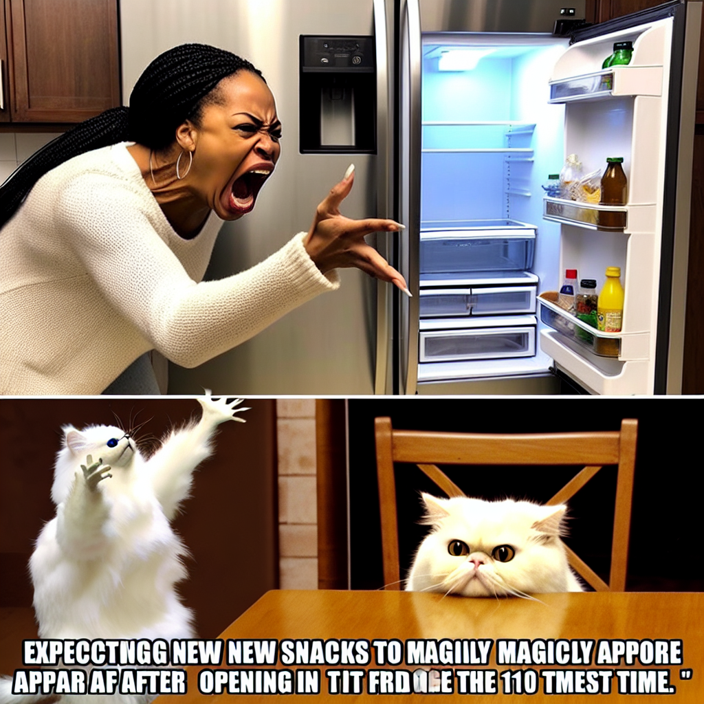 Fridge Disappointment: The Eternal Snack Search Struggle