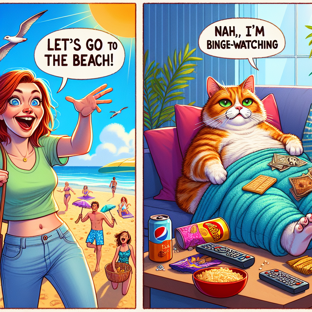 The Perils of Beach Plans: A Meme Scenario