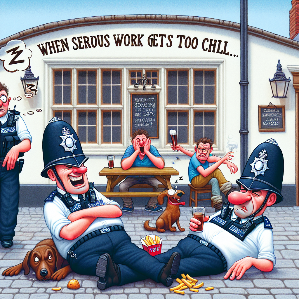 Drunk Policemen's Pub Adventure: When Duty Calls for a Pint!