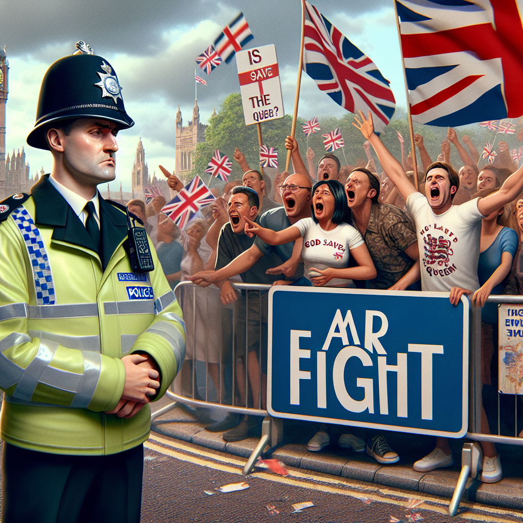 When Police Are Just Trying to Keep the Peace but England Flags Are Everywhere!