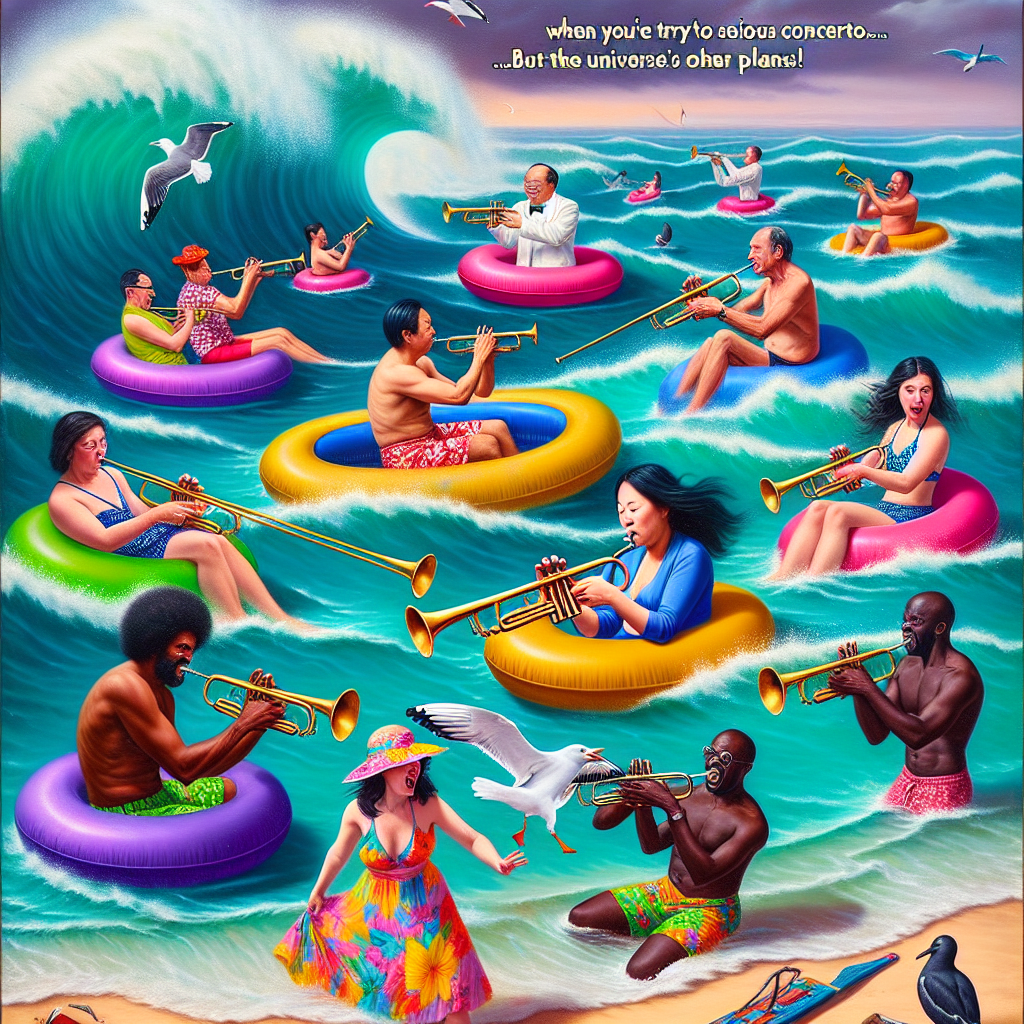 Trumpet Tidal Wave: Musical Mayhem in the Sea!