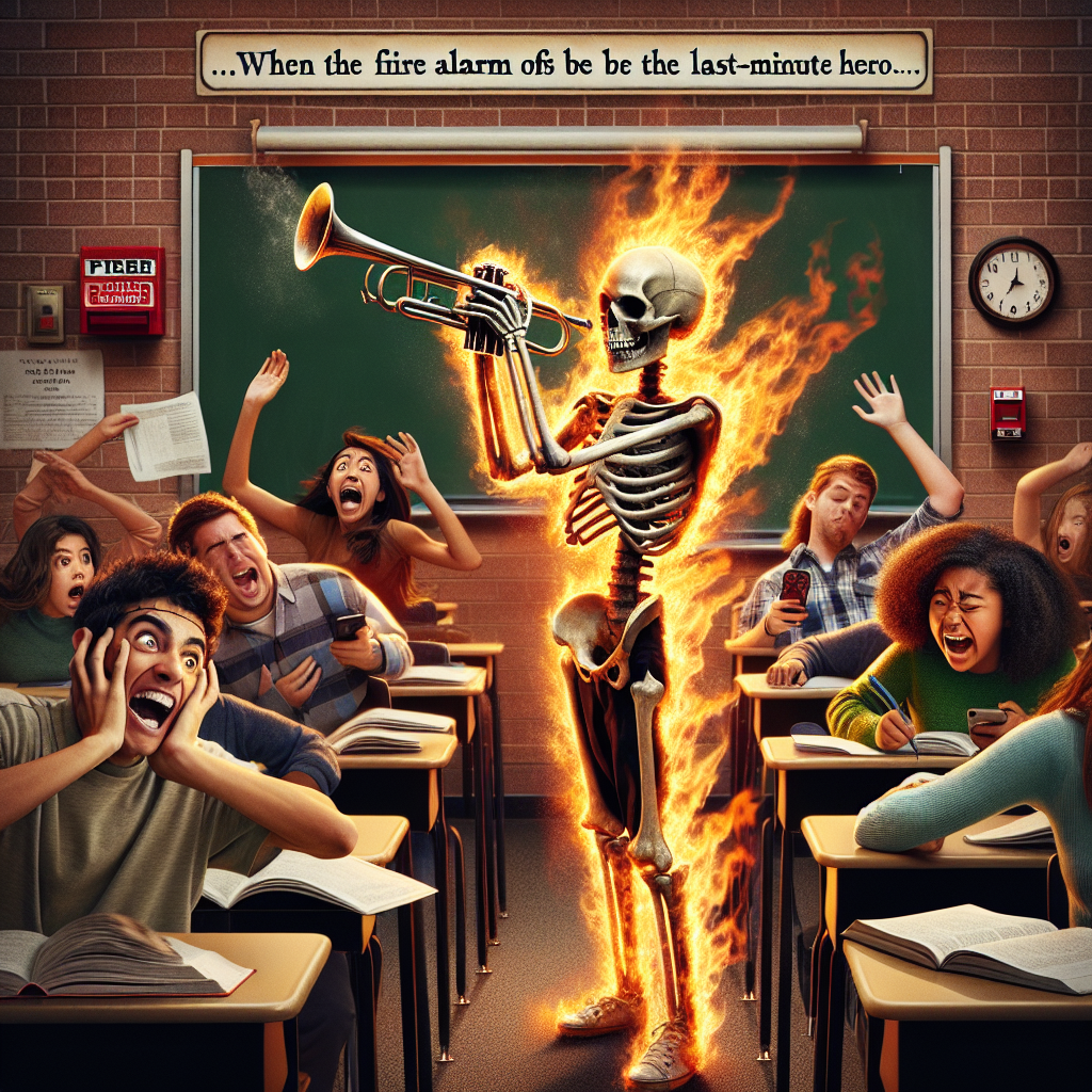 When Your Classmate Blasts Trumpet in a Fire Drill