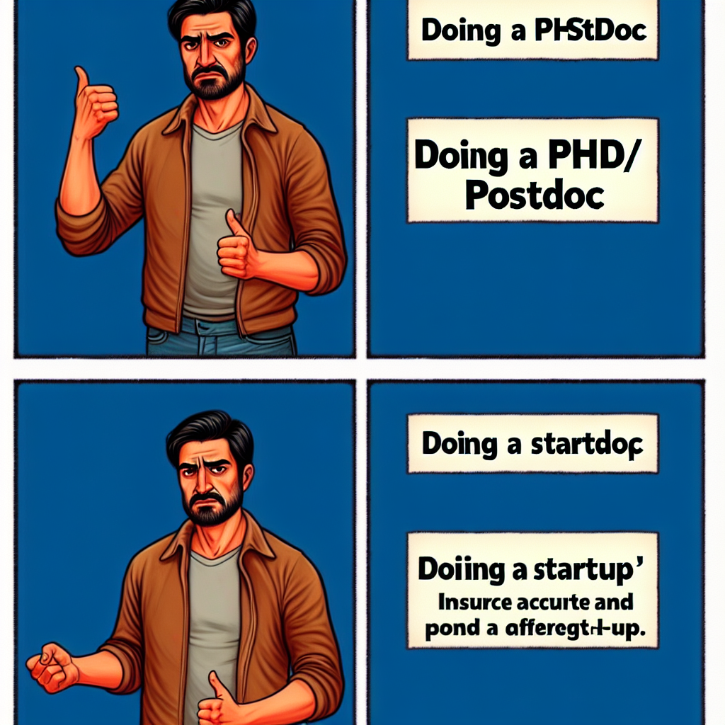Choosing Between PhD and Start-up: A Hilarious Dilemma