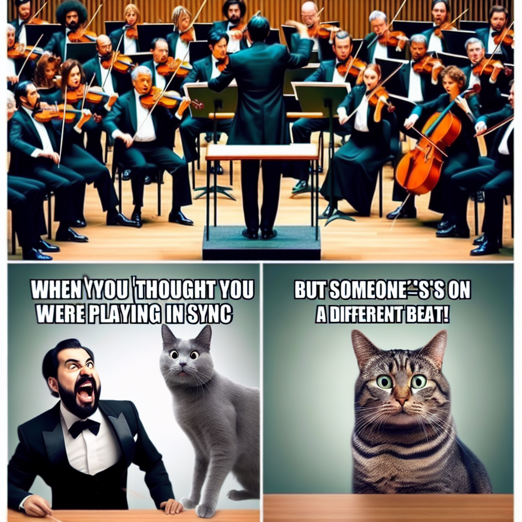 When the Conductor Spots a Mistake: A Classical Music Meme