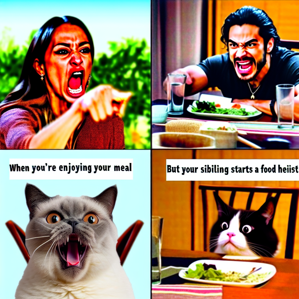 When Dinner is Interrupted by Your Sibling's Entrance