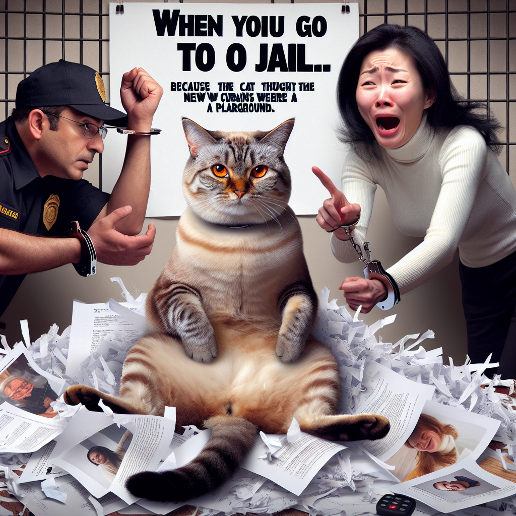 When You’re Going to Jail Because of Your Cat’s Mischief