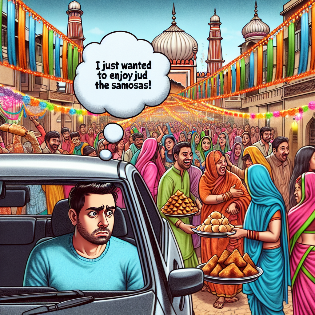 When You Try to Celebrate but Get Caught in Traffic at a Festival