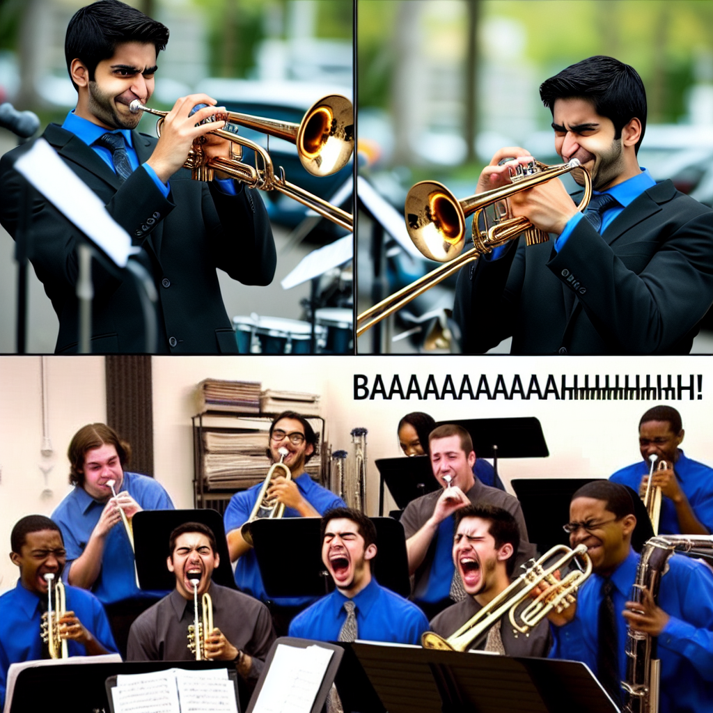 When Trumpet Players Try to Tell Jokes but Only Blow Hot Air