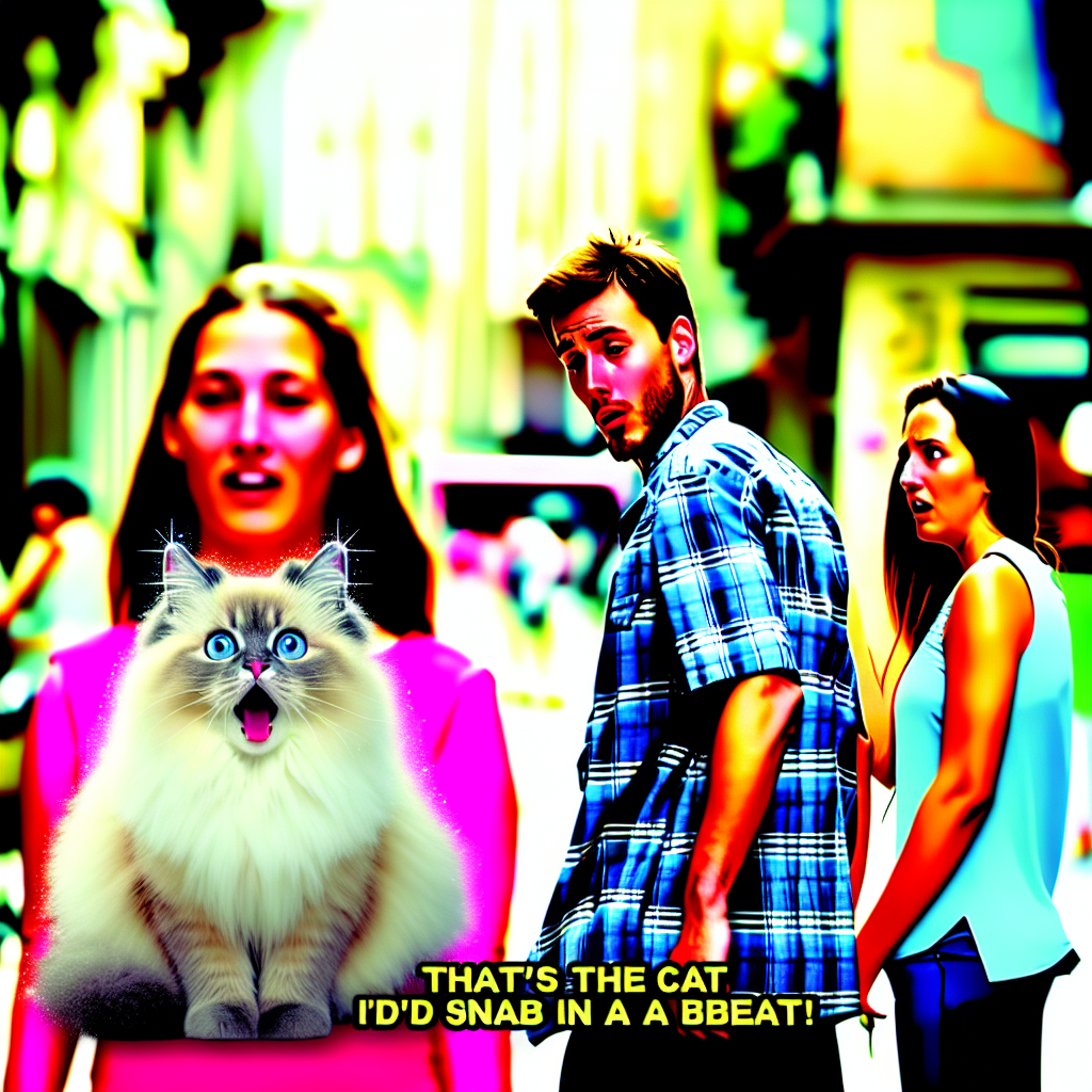 When You Spot the Purr-fect Cat: A Meme That Hits Home!