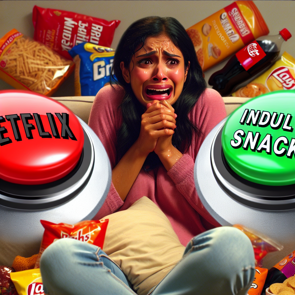 When Netflix and Snacks Collide: A Hilarious Couch Dilemma