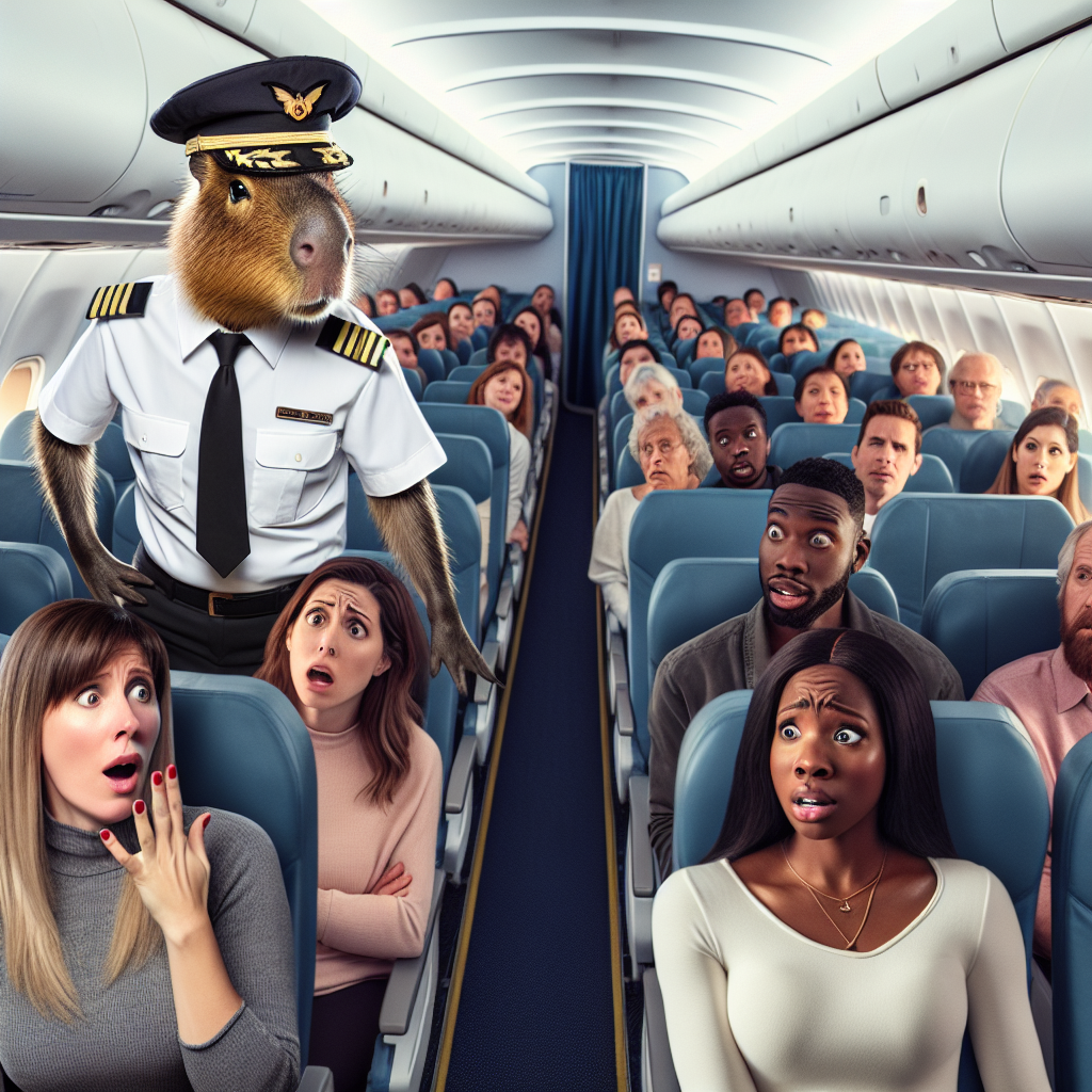 Capybara Takes Flight: The Unlikely Aviator