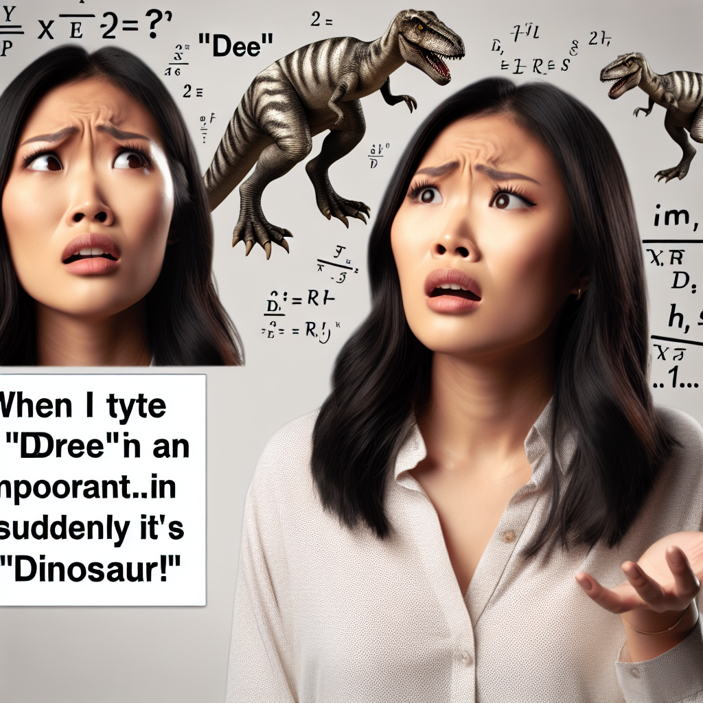 When You Try to Spell 'Dree' But End Up in a Typosaurus Rex Situation