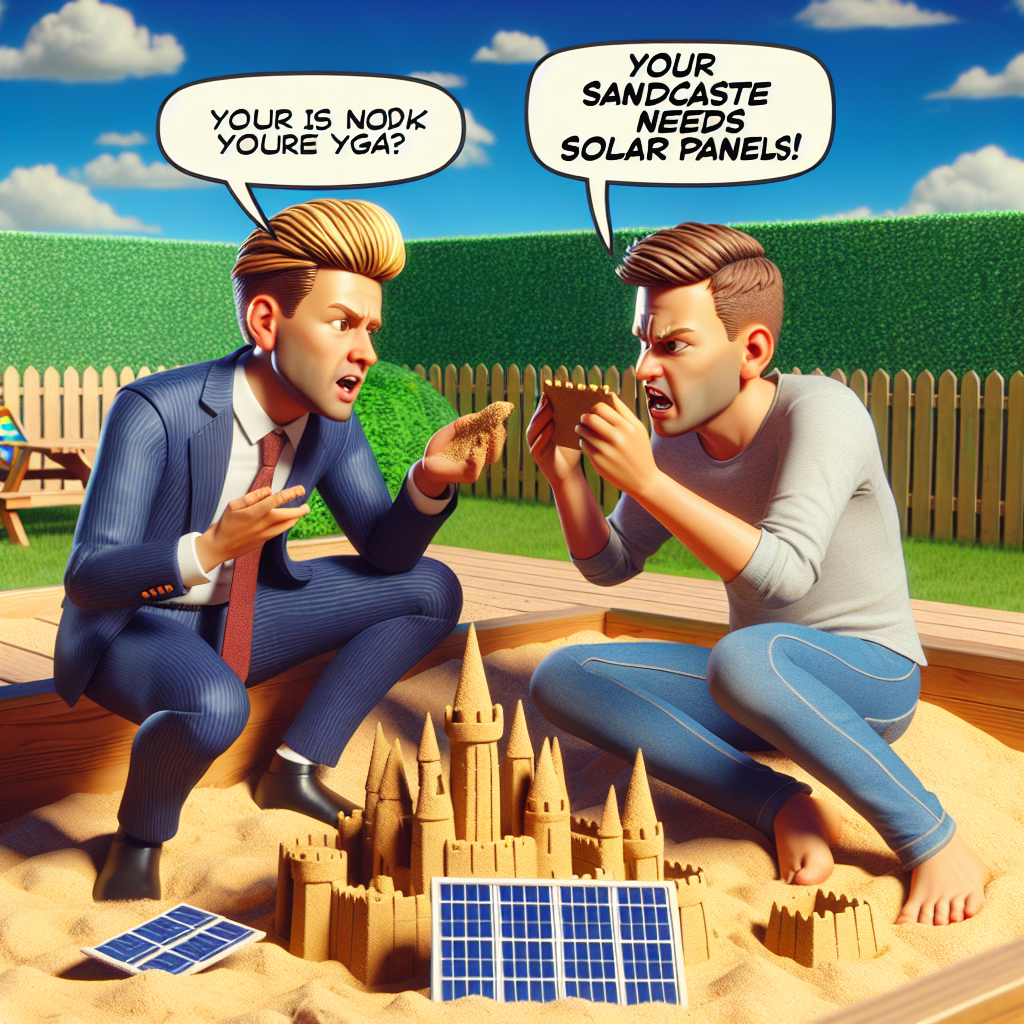 Trump and Elon Musk's Silly Sandpit Showdown