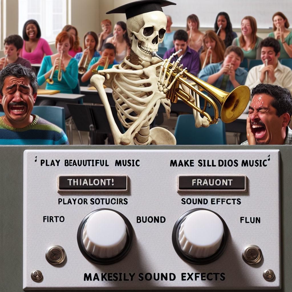 When a Skeleton Takes Up Trumpet Lessons and Steals the Show!