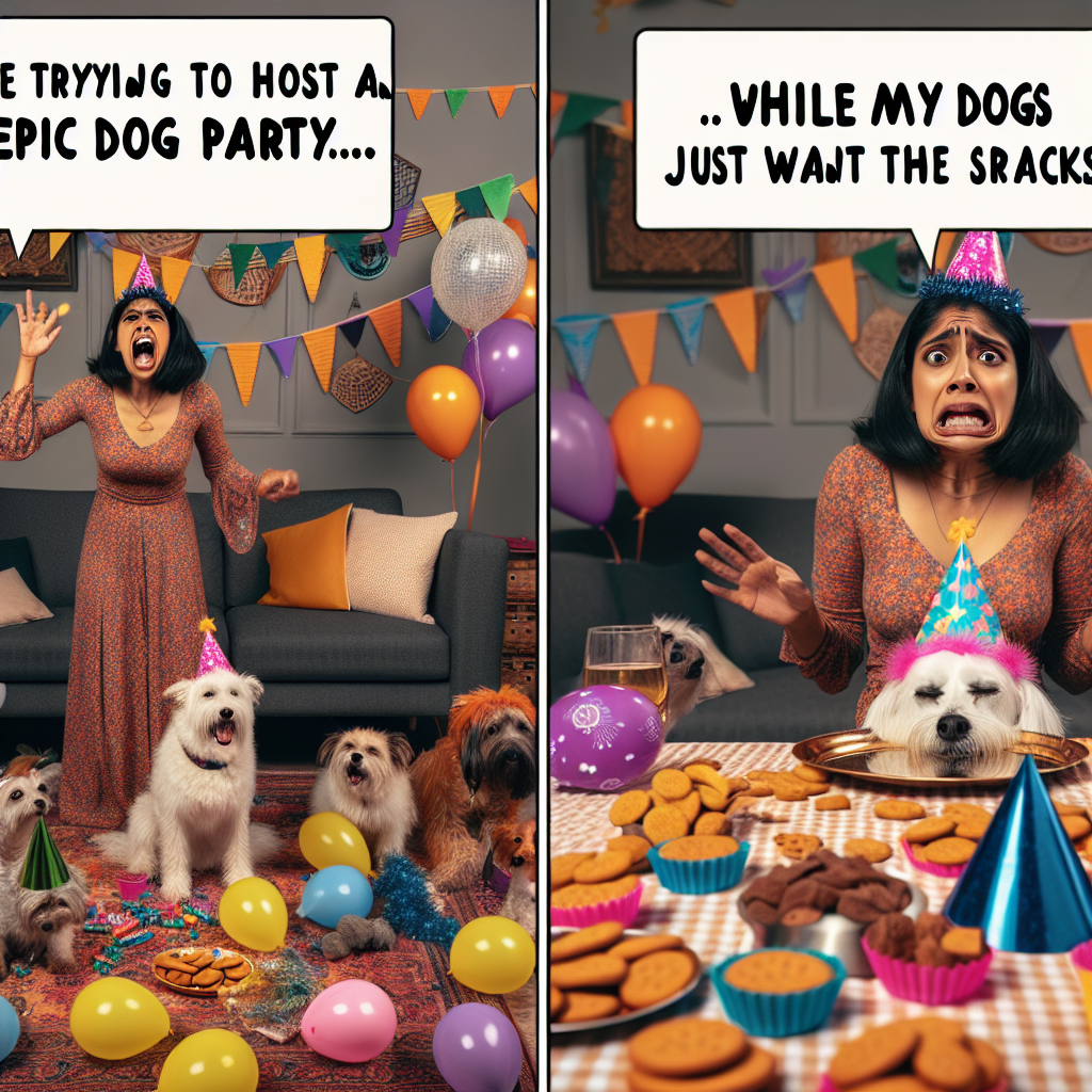 When Your Dogs Throw a Party and You're Just Along for the Ride!