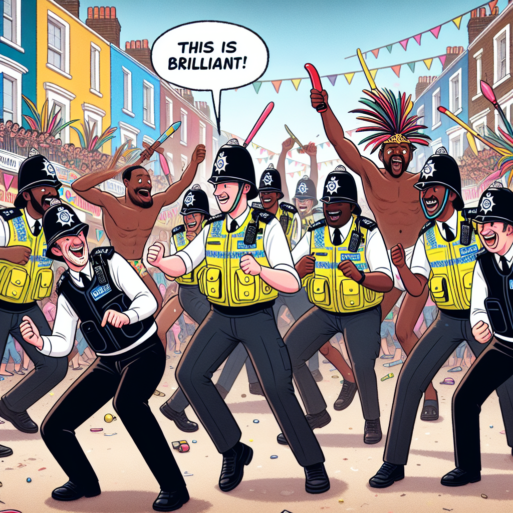 British Police Dance Battle at Notting Hill Carnival Gone Wrong!