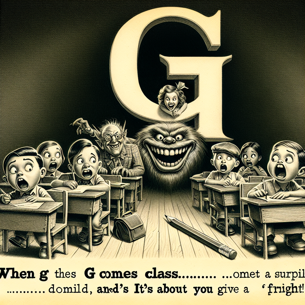 When the Letter G Becomes a Monster: A Hilarious Reality Check