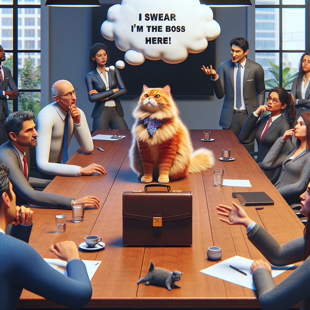 When You and Your Cat Lead the Meeting