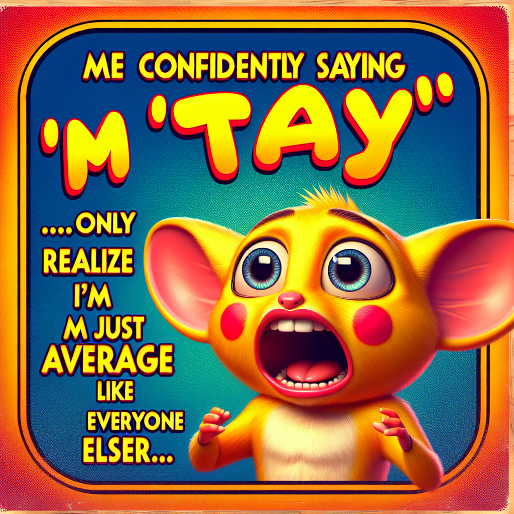 When you thought you were 'tay' but it turns out you're just average