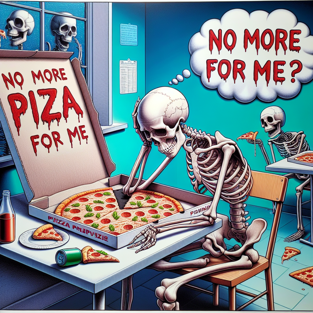 When You Realize Skeletons Can't Have Pizza