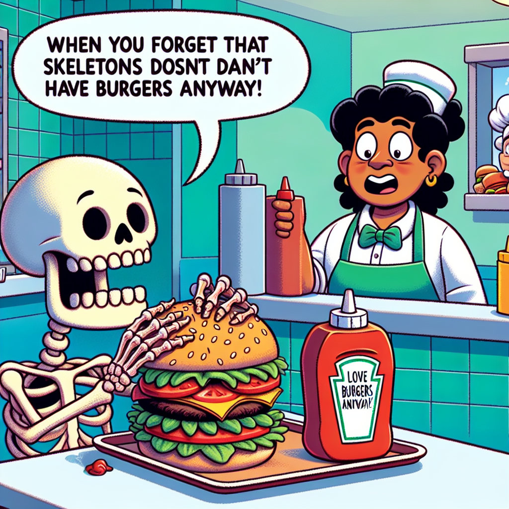 Skeletal Shenanigans: The Burger Dilemma